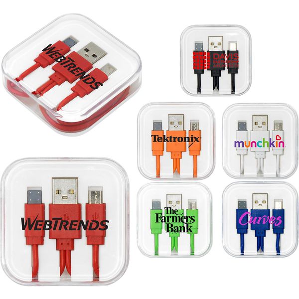 Promotional 2in1 Charging Cable Case