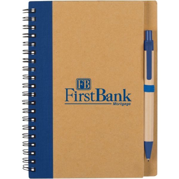 Promotional EcoInspired Spiral Notebook & Pen
