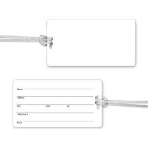 Ultra-Thin Luggage Tag with Clear Strap AIM-1305204