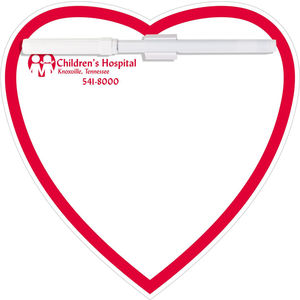 Memo Board Heart w/ Rem Adh AIM-1305772