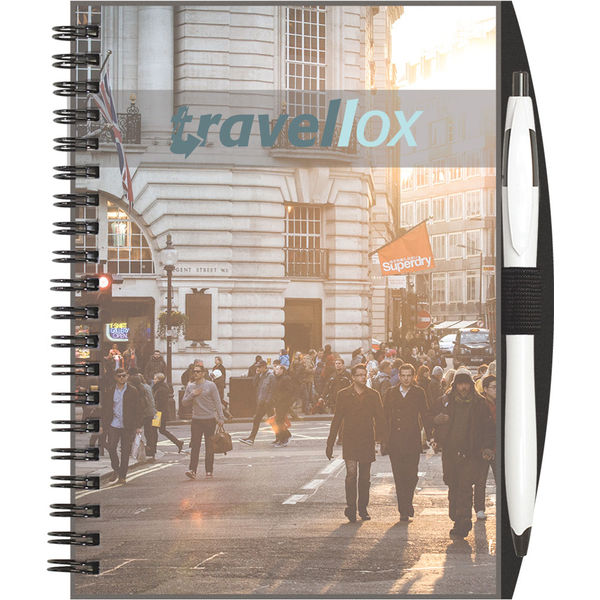 Epromos Clear Notepad Promotional ClearValue™ - NotePad, PenPort, Pen | embroidery2products