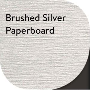 Brushed Silver Metallic Paperboard AIM-1311412