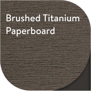 Brushed Titanium Metallic Paperboard AIM-1311512