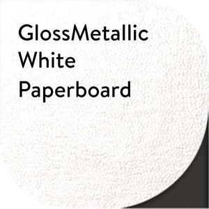 White Gloss Metallic Paperboard AIM-1311574