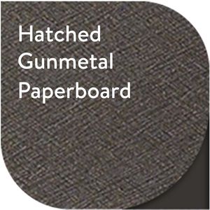 Gunmetal Hatched Paperboard AIM-1311630
