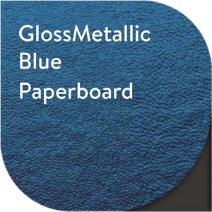 Blue Gloss Metallic Paperboard AIM-1311637