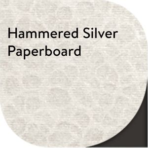 Hammered Silver Metallic Paperboard AIM-1311643