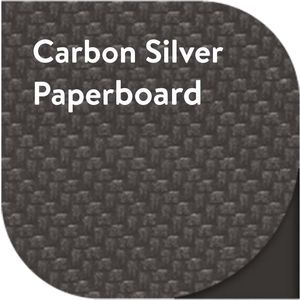 Silver Carbon Textured Paperboard AIM-1311647