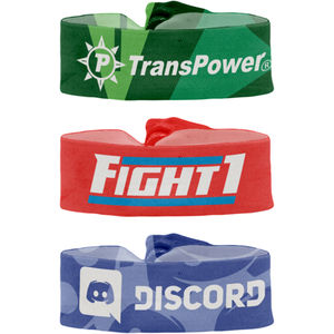 3/4" Dye-Sublimated Elastic Fold-Over Wristband AIM-1312219