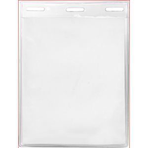 3 5/16" x 4 1/4" Blank Vertical Vinyl Pouch AIM-1312406