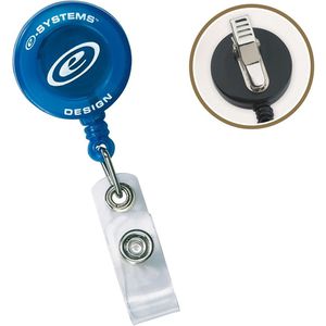 Round Badge Reel w/Alligator Clip AIM-1332601