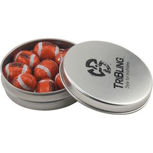 Round Tin with Chocolate Footballs AIM-1345085