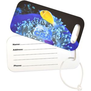 Rectangle Metal Luggage Tag - Full Color AIM-1345821
