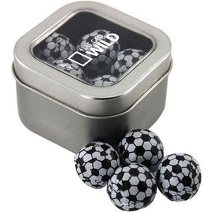 Window Tin with Chocolate Soccer Balls AIM-1345934