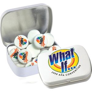 Domed Tin - Imprinted Round Mints AIM-1346674