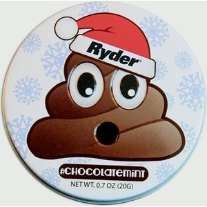 Santa Poop Emojy Tin with Chocolate Mint AIM-1346694