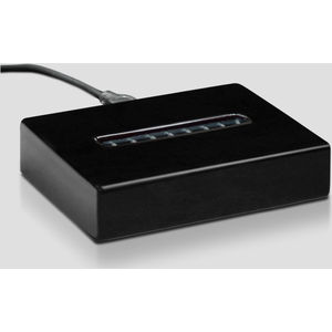 Black Piano Finish Lighted Rectangle Bas AIM-1349429