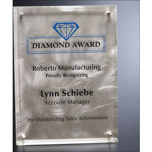 Silver Alloy Plaque 8" x 10" AIM-1349445