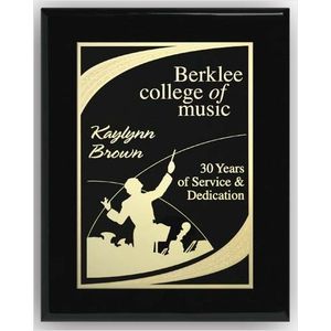 Aberdeen Black Plaque 9" x 12" AIM-1350444