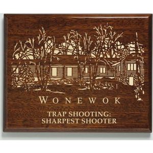 Aberdeen Walnut Laser Plaque 8" x 1 AIM-1350510