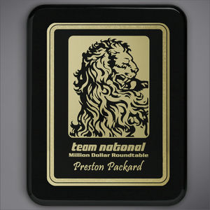 Champlain Black Plaque 9" x 12" AIM-1350597