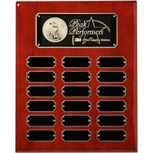Rosewood Piano Finish Perpetual Plaque 1 AIM-1350721