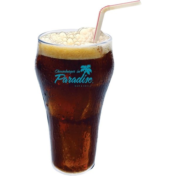 Promotional 16oz Plastic Traditional Soda Fountain Glass