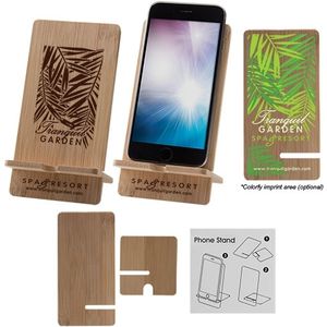 Bamboo Wood Cell Phone Stand AIM-1359814