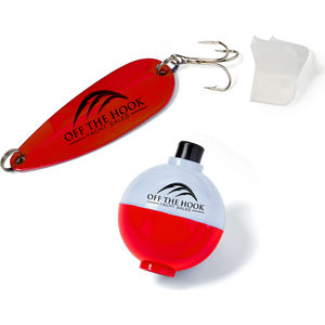 Classic Spoon Fishing Lure and Bobber in AIM-1360125