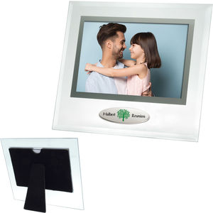 6 x 4 Beveled Glass Frame w/Metal Accent AIM-1360166