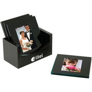 4 Piece Glass Coaster Set AIM-1360315