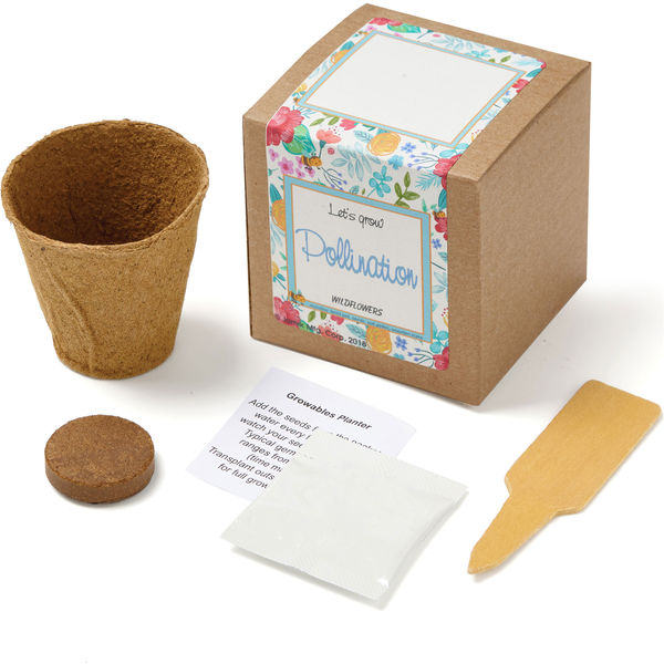 Promotional Wildflowers Planter in Kraft Gift Box w/Seeds | ADVERTISING ...