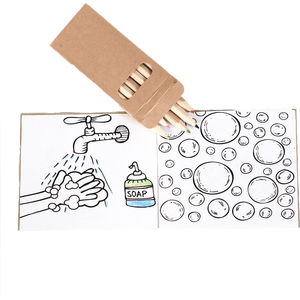 Germs Kids Coloring Book & 6-Col AIM-1360751