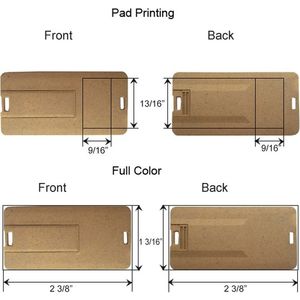 1GB -Eco Friendly Plastic Card USB Drive AIM-1362060