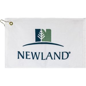 Mid Weight Hemmed Golf Towel w/ Left Hoo AIM-1366300