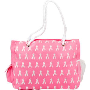 CANCER RIBBON ROPE HANDLE ZIPPER TOP AIM-1371111