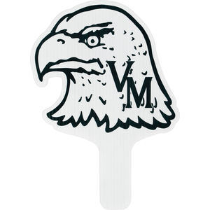 Eagle Mascot Hand Fan, Screen Printed AIM-1374759