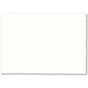 White Scalloped Edge Placemat AIM-1376743