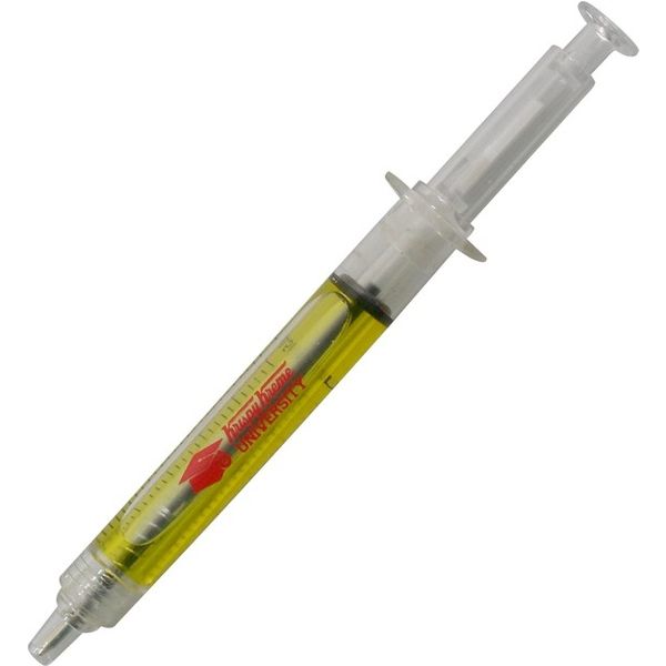 Printed Ballpoint Clicker Syringe Pens