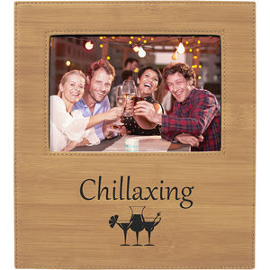 5" x 7" Bamboo Leatherette Pho AIM-1399387