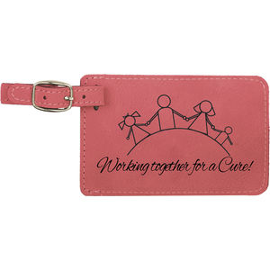 Pink Leatherette Luggage Tag AIM-1400333