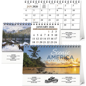 HotLine® Products Scenic America® Desk Tent Calendar.2026 AIM-1446122