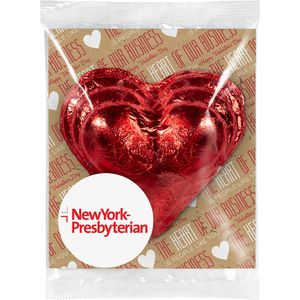 3oz Foil Wrapped Heart with Backer Card AIM-1511521