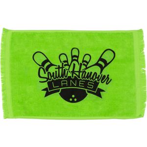 Premium Fringed Velour Golf Towel w/ Cor AIM-1530539