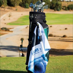 Microfiber Scrubber Golf Towel - Upper L AIM-1530727