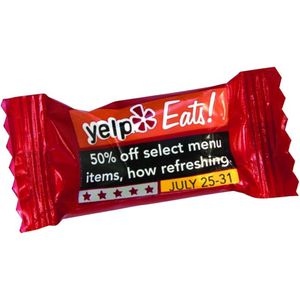 4 Color Process Wrapped White Buttermint AIM-1575676