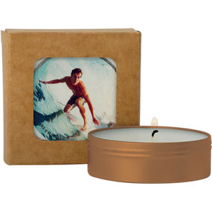 Metallic Candle Contaier with White Wax AIM-1729388