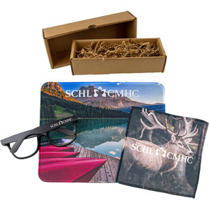 Desk Essentials Kit with Blue Light Glasses, Mousepad & Cleaning Cloth AIM-1878336