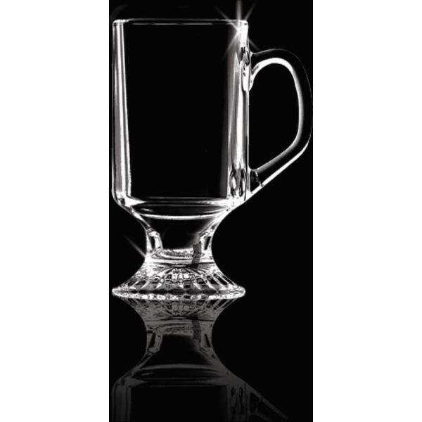 Printed 10 Oz. Glass Irish Coffee Mug