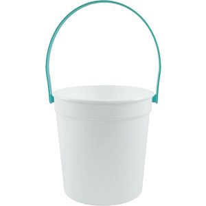 White Bucket with Teal 3255 Handle AIM-1889202